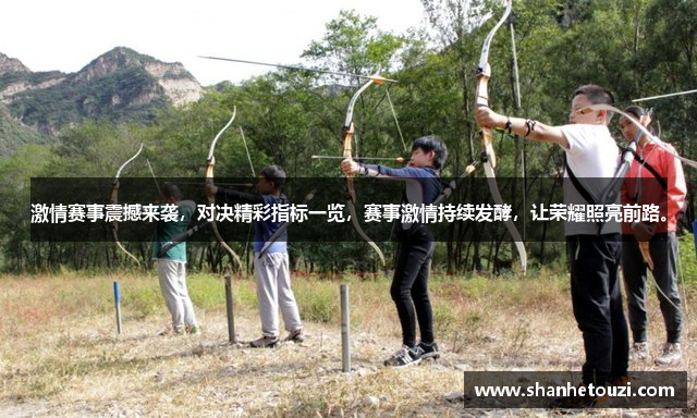 激情赛事震撼来袭，对决精彩指标一览，赛事激情持续发酵，让荣耀照亮前路。